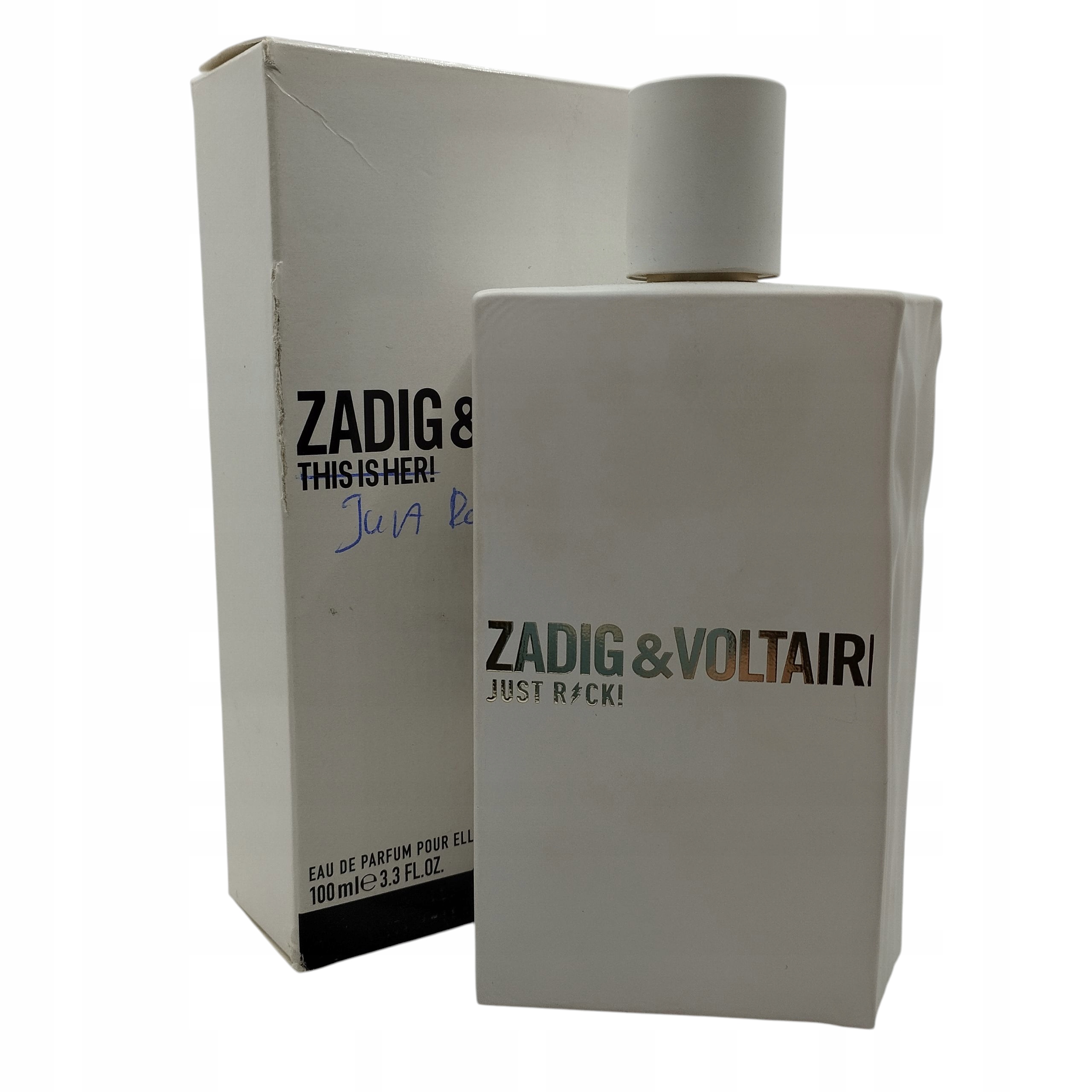 Zadig & Voltaire Just Rock 100 ML Eau De Parfum Edp Unikat Robo