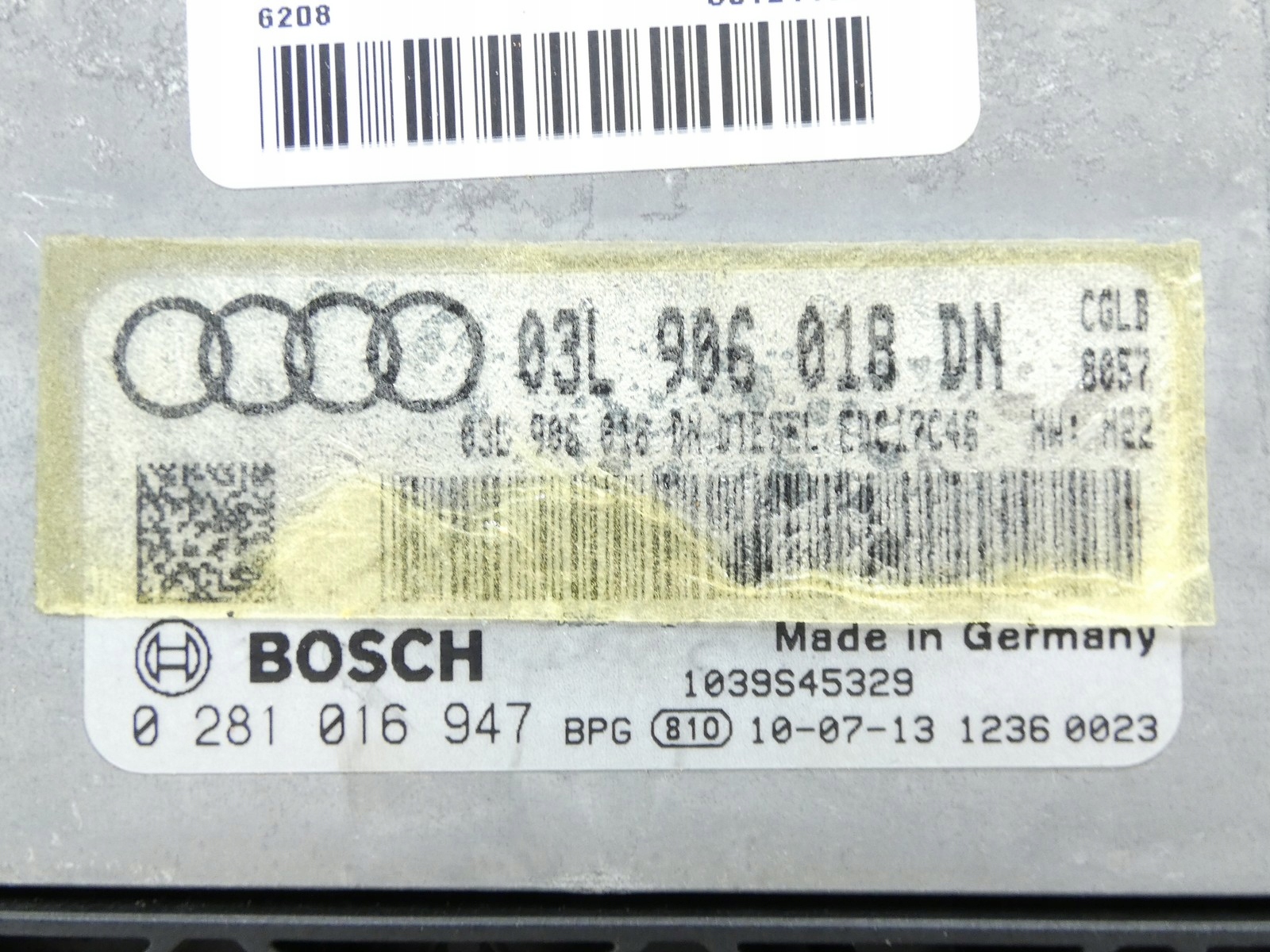 control unit computer of the engine AUDI A4 B8 A5 8T Q5 8R 2.0 TDI CGL 03L906018DN