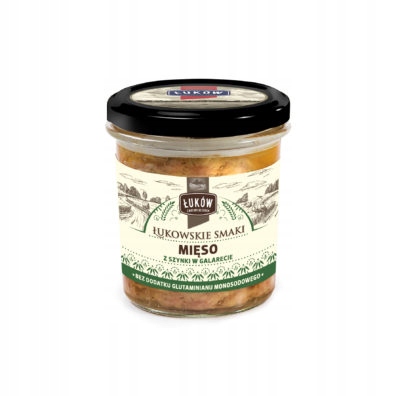 Levně Maso Ze Šunky V Želé 300 G x 6 Kusů Łuków