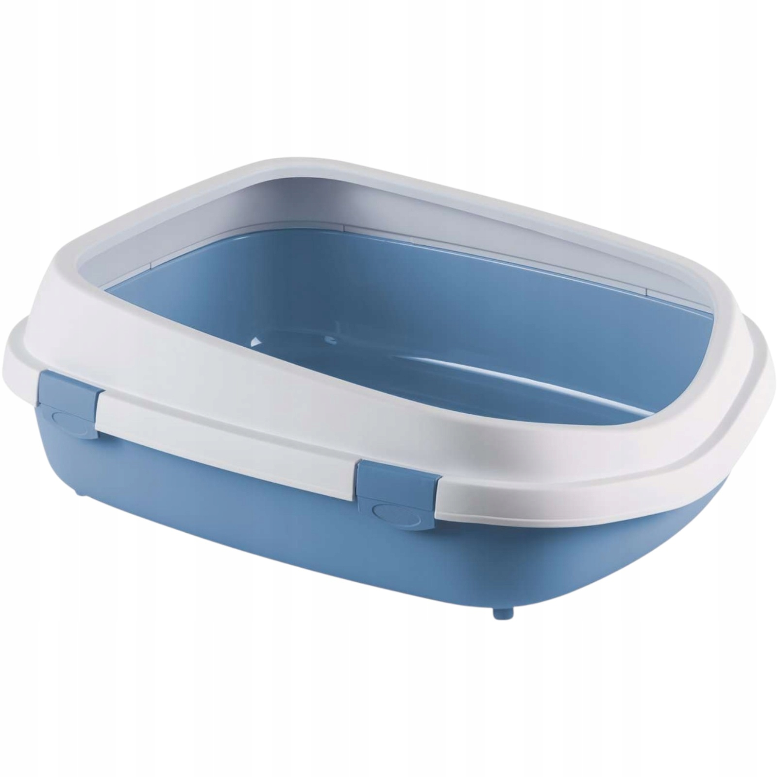 Kuweta dla kota Jumbo Stefanplast błękitna odkryta Solidna 71x55x24cm XXL