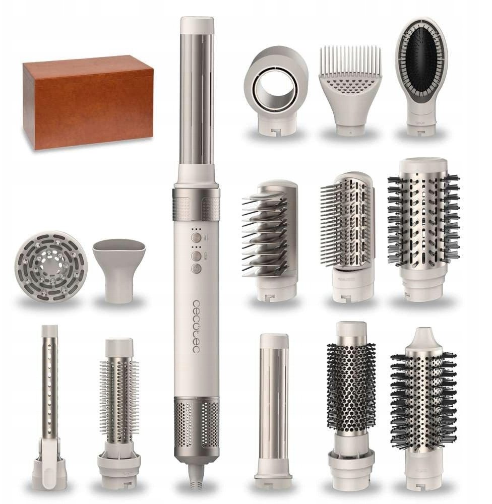 Suszarko-lokówka Cecotec 14w1 Bamba CeramicCare AirGlam Champagne