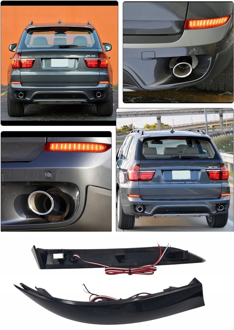 Brzdové Světlo Odrazky Zadního Nárazníku Bmw LCI E70 2011-2013 Pravá Levá