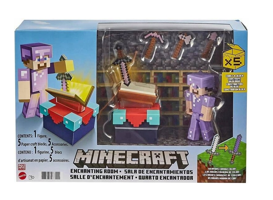 

Minecraft Magiczny Pokój Ruchoma Figurka Steve