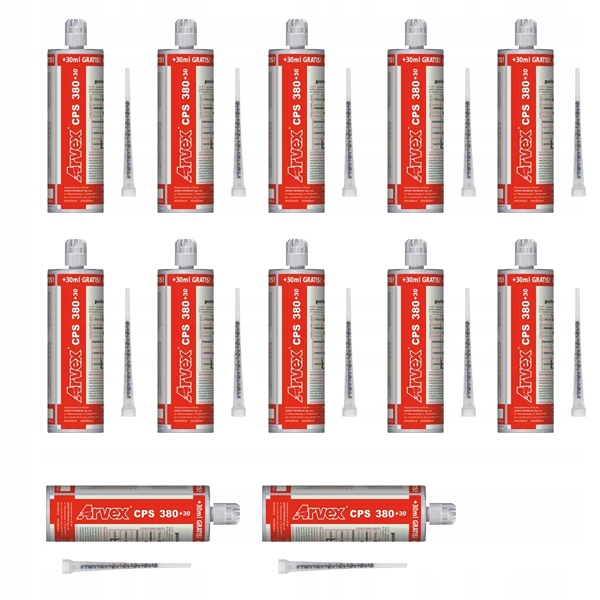 

Kotwa Chemiczna Cps 380+30ml Mieszadła 12 szt.