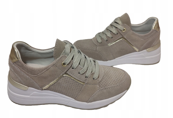 Koturn kožené tenisky Filippo Dp 2003 Béžové vel. 36