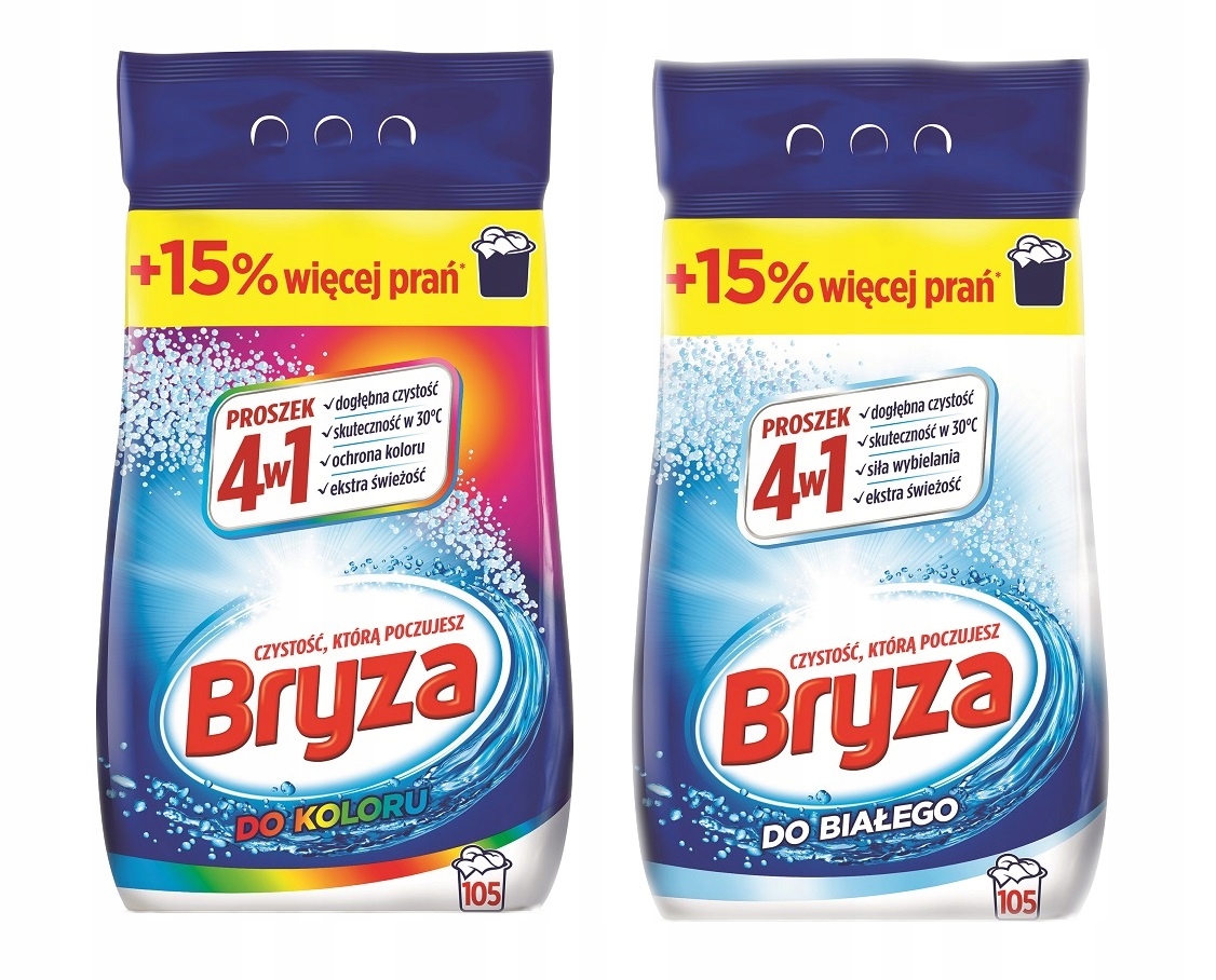 

Bryza Proszek do prania 4w1 Kolor Biel 2x 6,825 kg