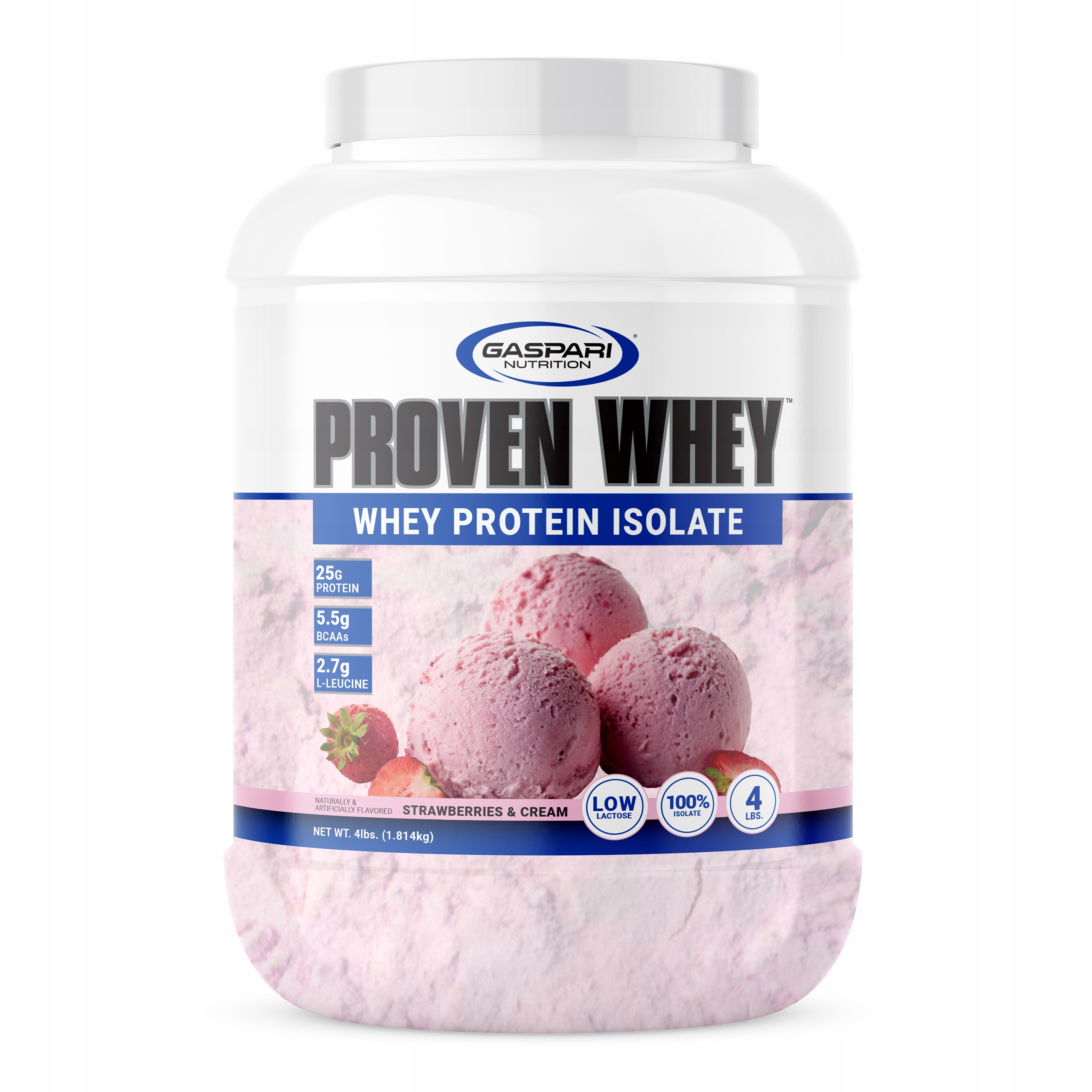 Doplněk Stravy Proteinový izolát Wpi Gaspari Proven Whey 1814 g Jahoda Masa