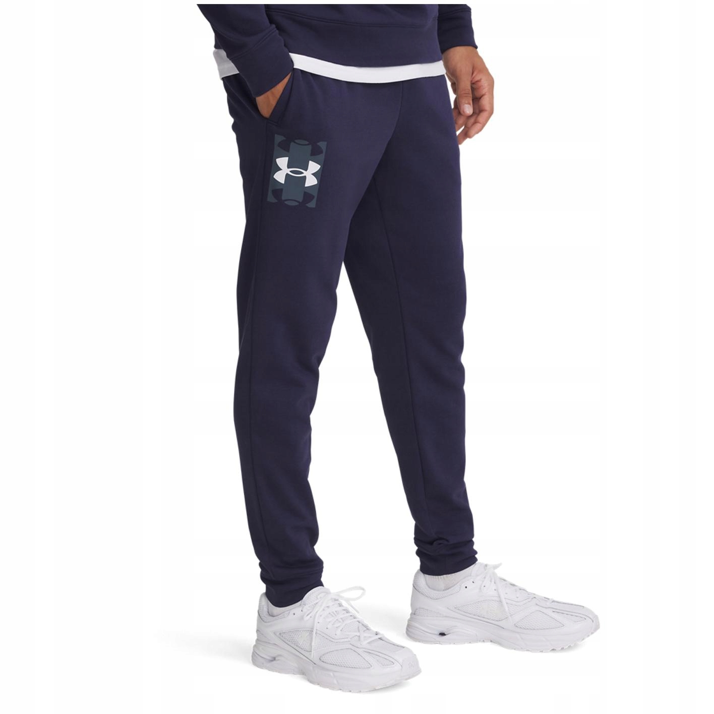 Męskie Spodnie Ua Rival Terry Logo JOGGERQ2 S