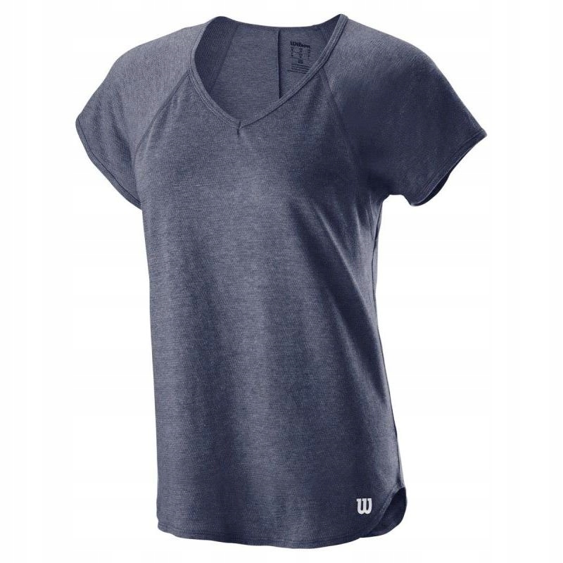 KOSZULKA DAMSKA WILSON TRAINING V-NECK PEACOAT S
