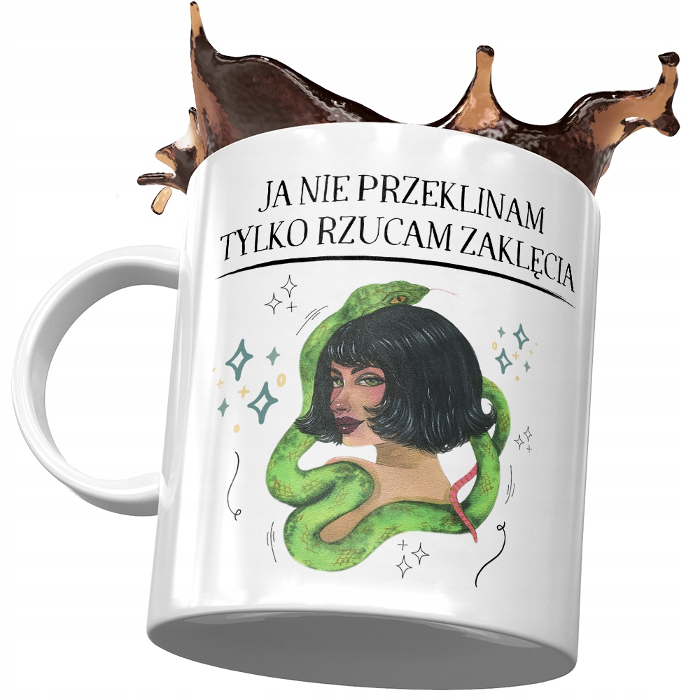 

Kubek Śmieszny Zabawny Ja Nie Przeklinam