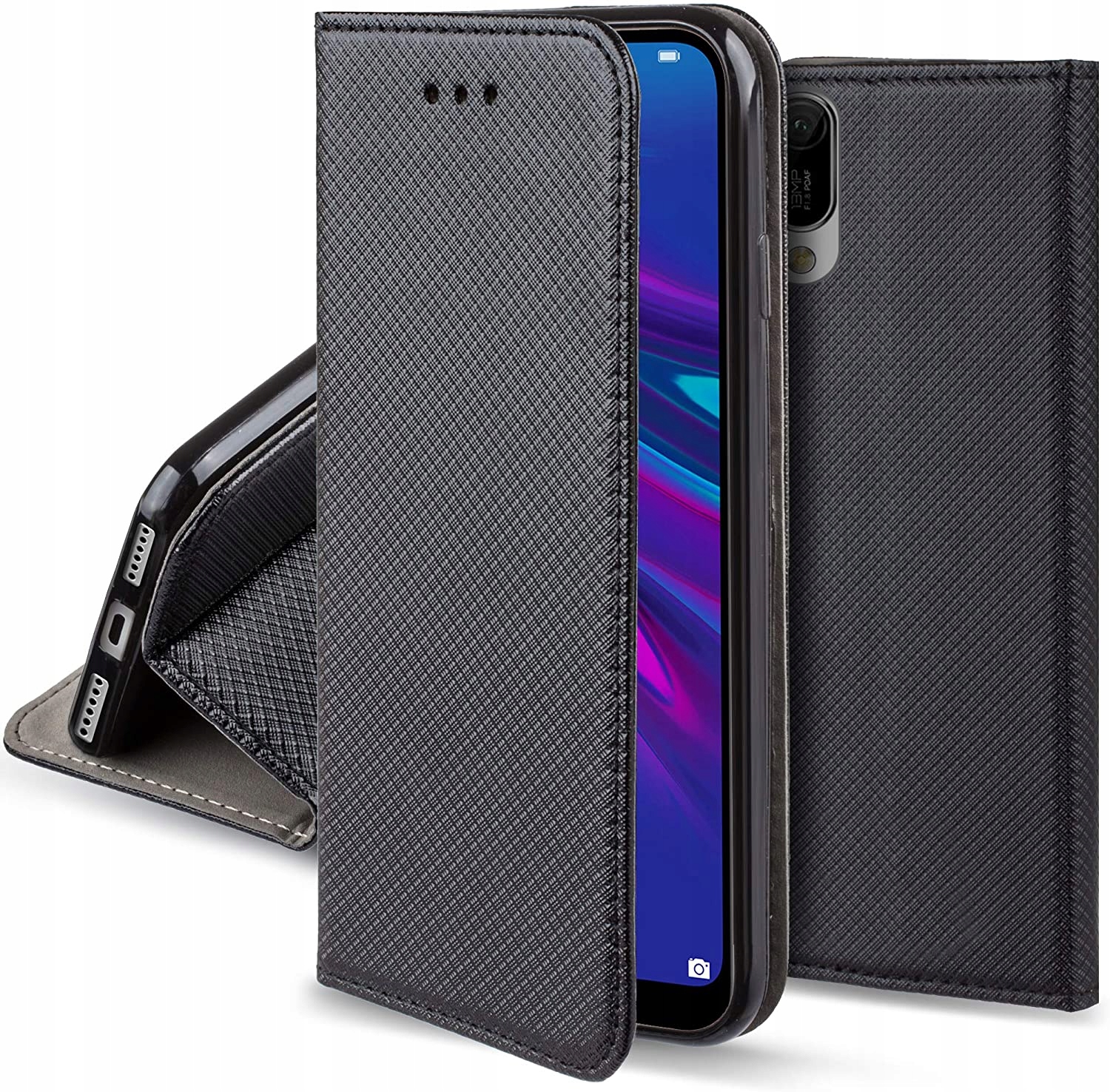 

Etui Case Smart Magnet do Huawei Y6 2019 Szkło