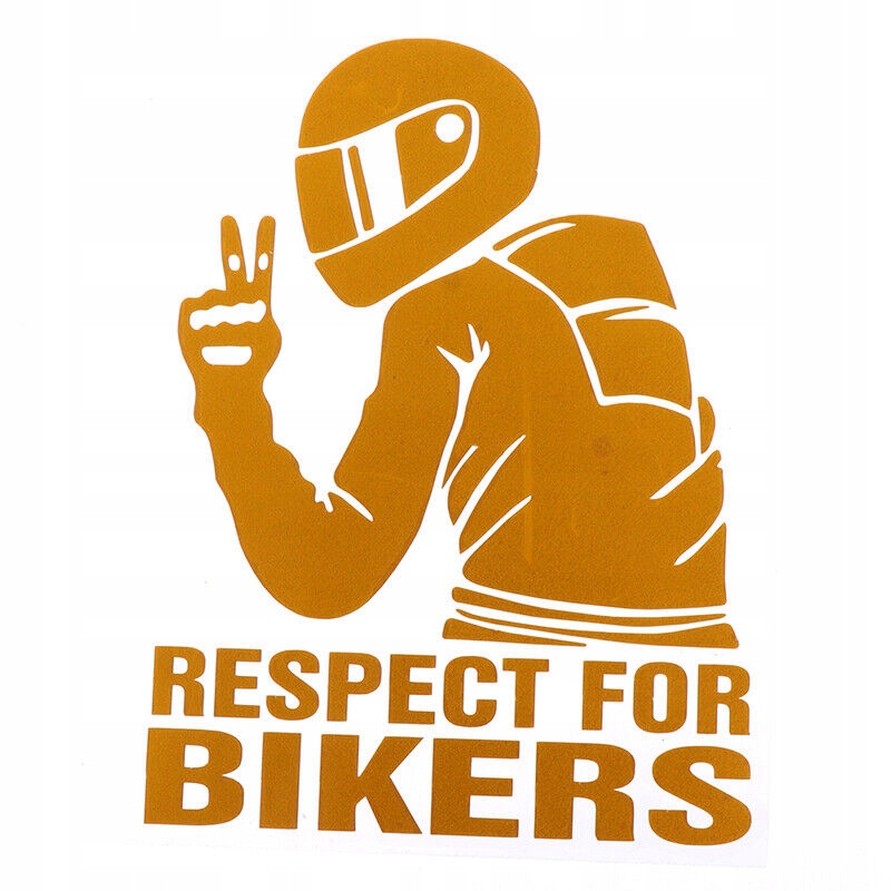 

Naklejki na auto Respect For Bikers motocyklista