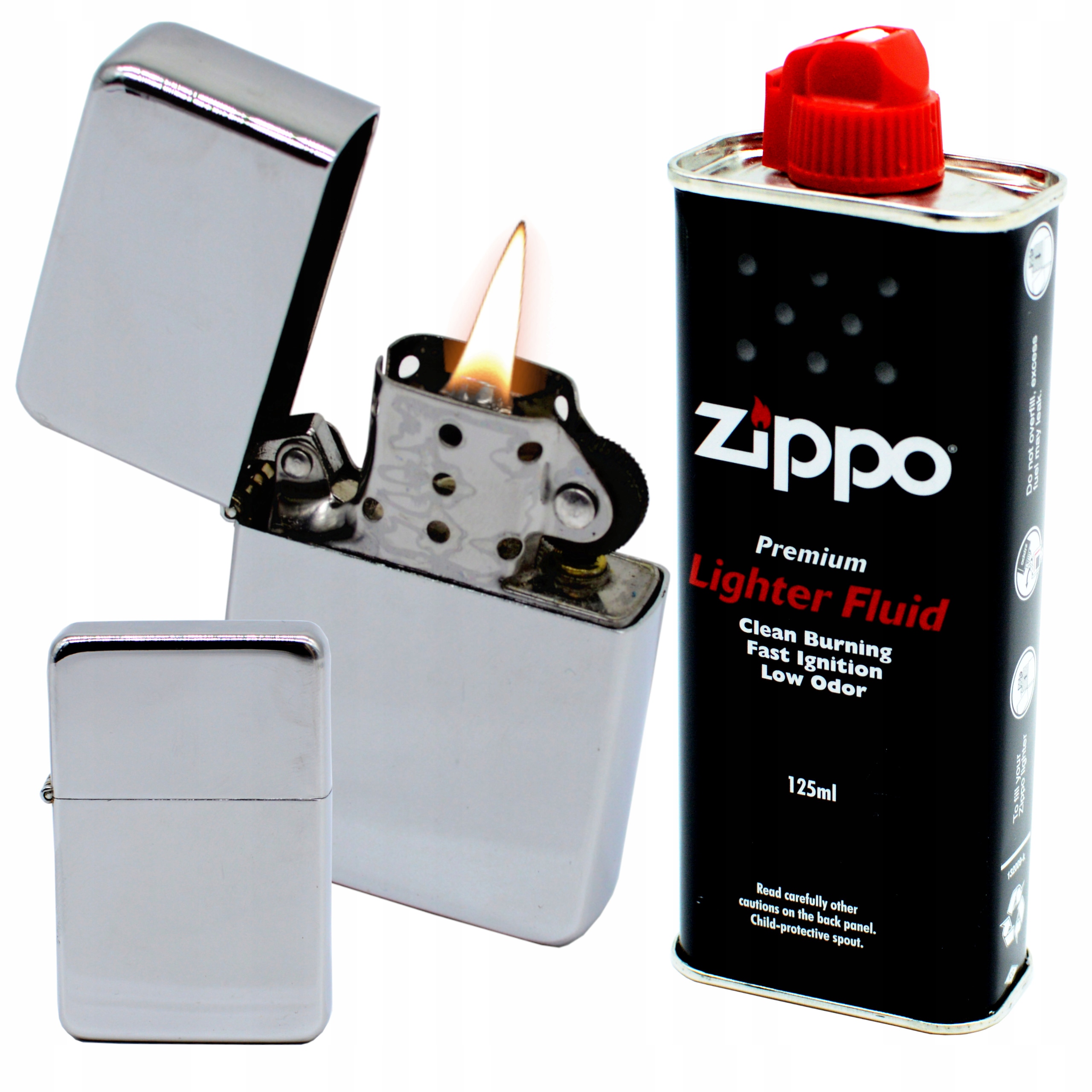 

Zapalniczka Benzynowa +benzyna Zippo 125 ml zestaw