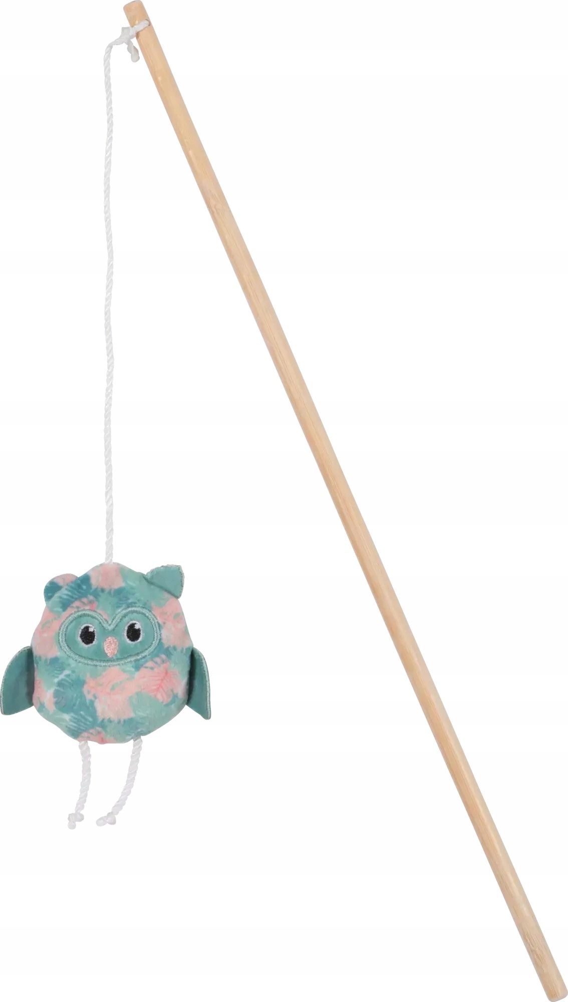 Zolux Hračka pro kočky Ethicat prut sova, listy 40 cm