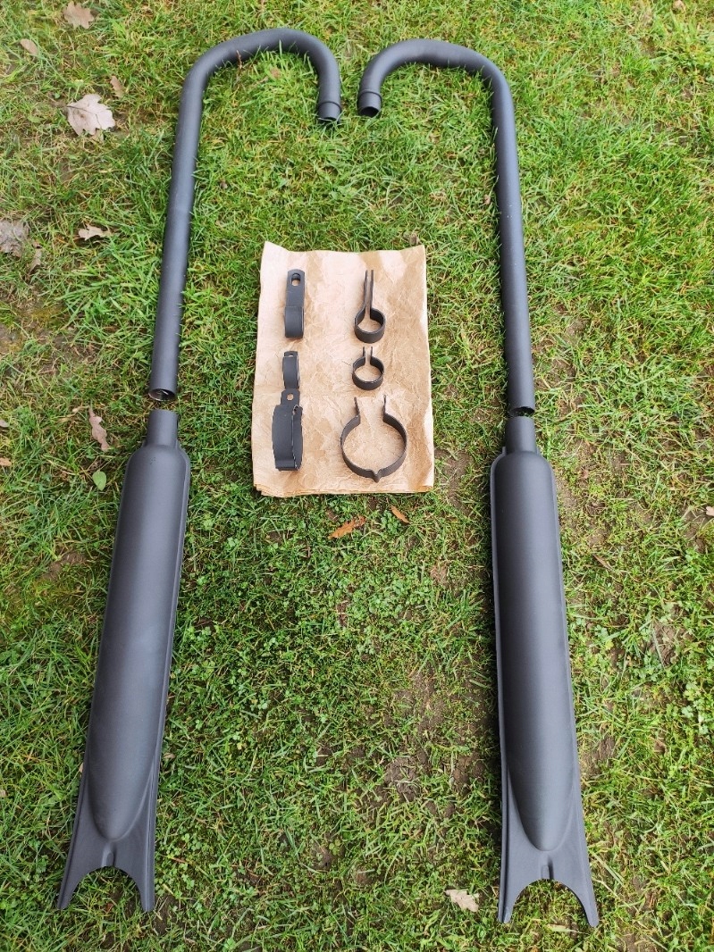 Dněpr K-650 MW-650 Výfuk Tlumič Kolenko Rybka