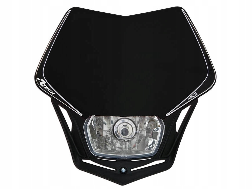 Racetech (rtech) Predná Lampa V-face Farba Čierna ()