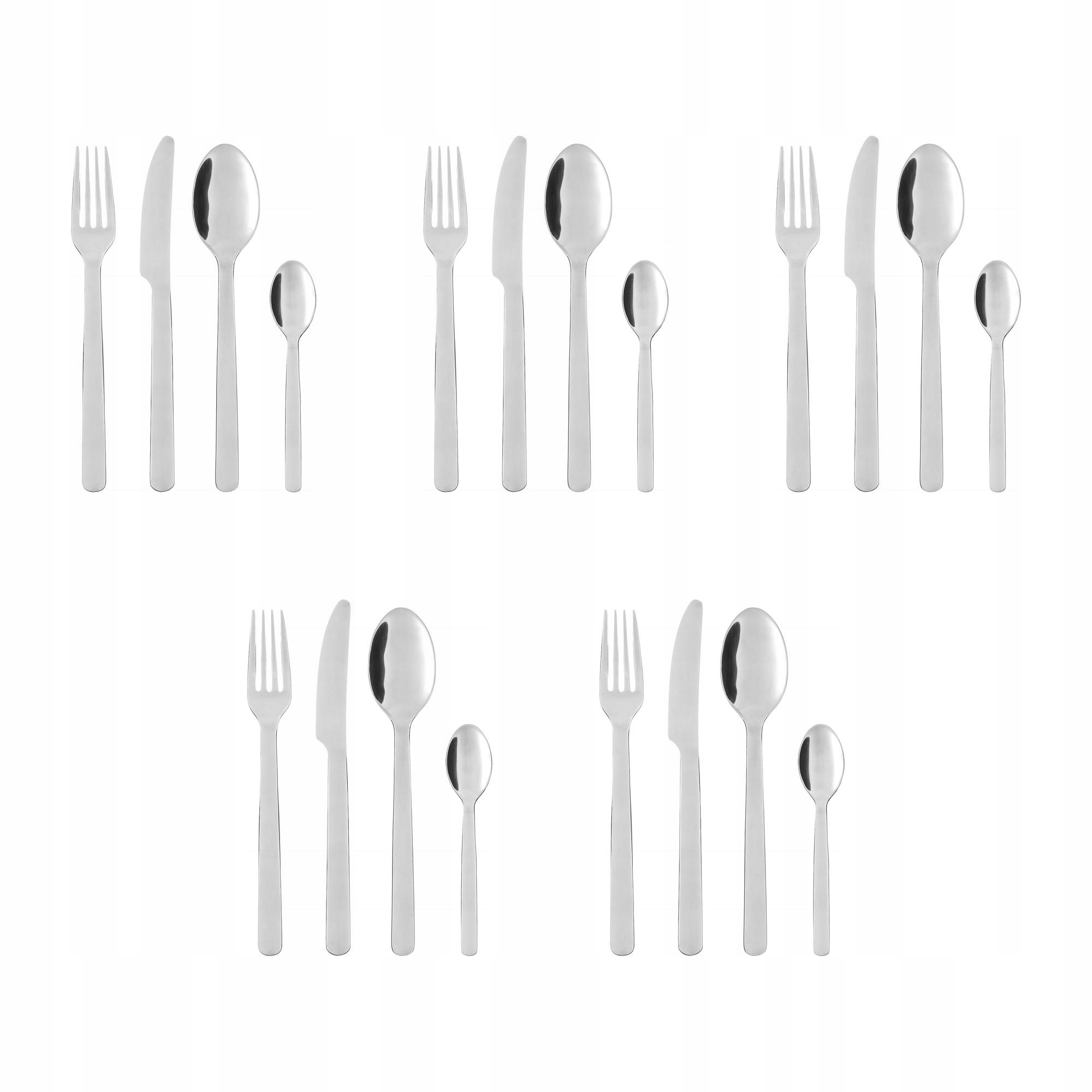 5 szt. Ikea 365+ Komplet sztućców, stal nierdz