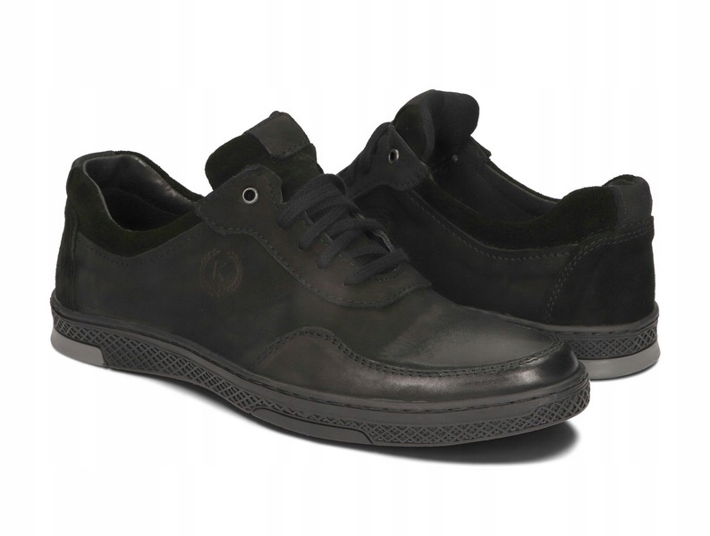 BUTY MĘSKIE SKÓRA CASUAL KOMODO 918 CZARNY 48 Model CASUAL
