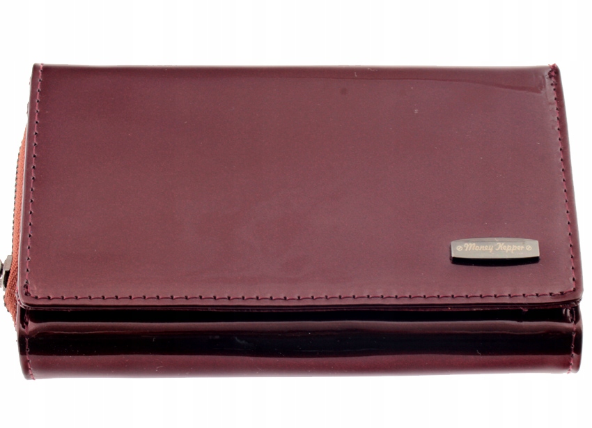 

Skórzany portfel Money Kepper metaliczny + Pudełko