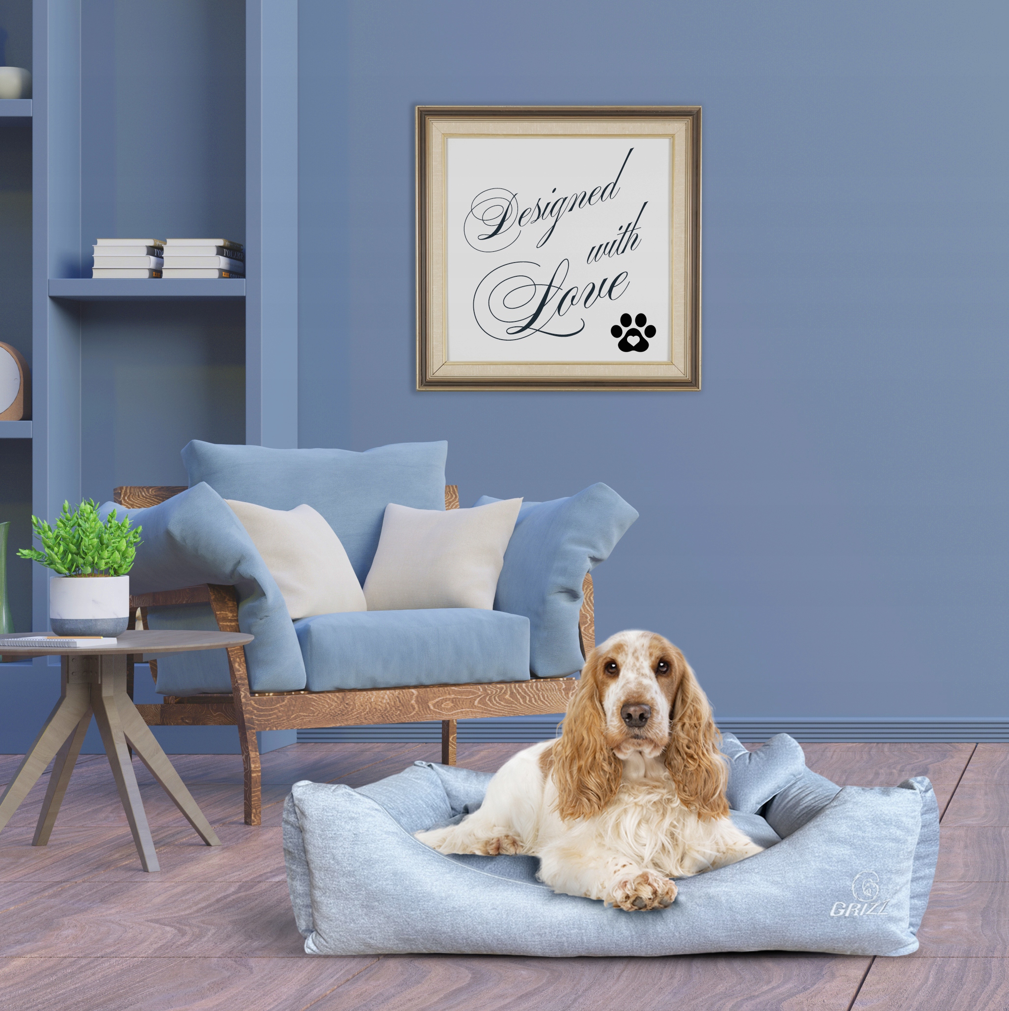 Levně Grizz Pelíšek Bluu 80 x 60 cm