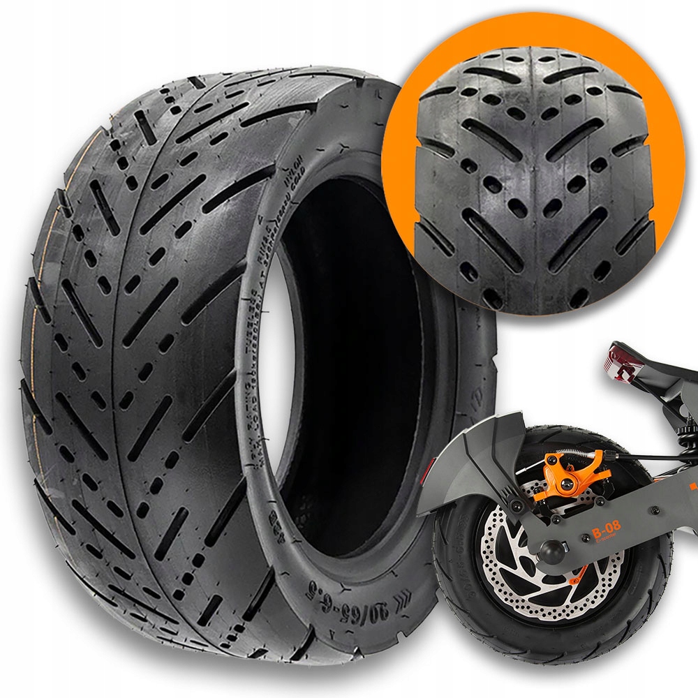 Opona 90/65-6.5 do hulajnogi elektrycznej KuKirin G4 bezdętkowa Tubeless