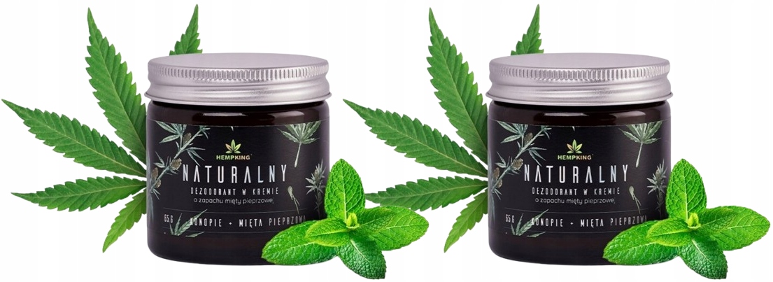 Přírodní konopný deodorant s Cbd a mátou peprnou Bez nepříjemného zápachu