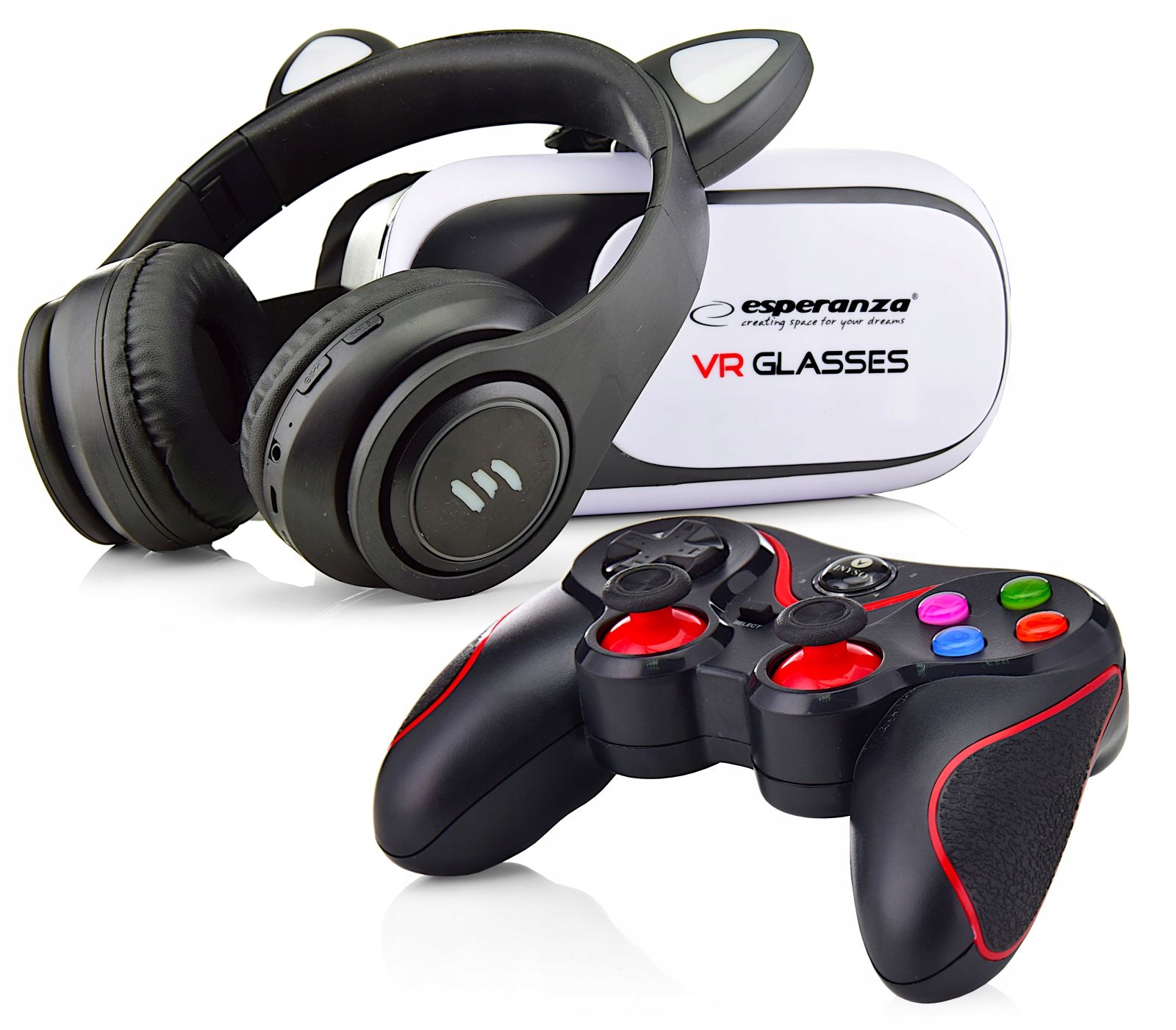 POD CHOINKĘ ZESTAW 3W1 GOGLI VIRTUAL BOX 360 3D