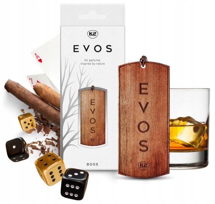 K2 EVOS - ZAWIESZKA DREWNIANA - ZAPACH BOSS Numer katalogowy producenta V034