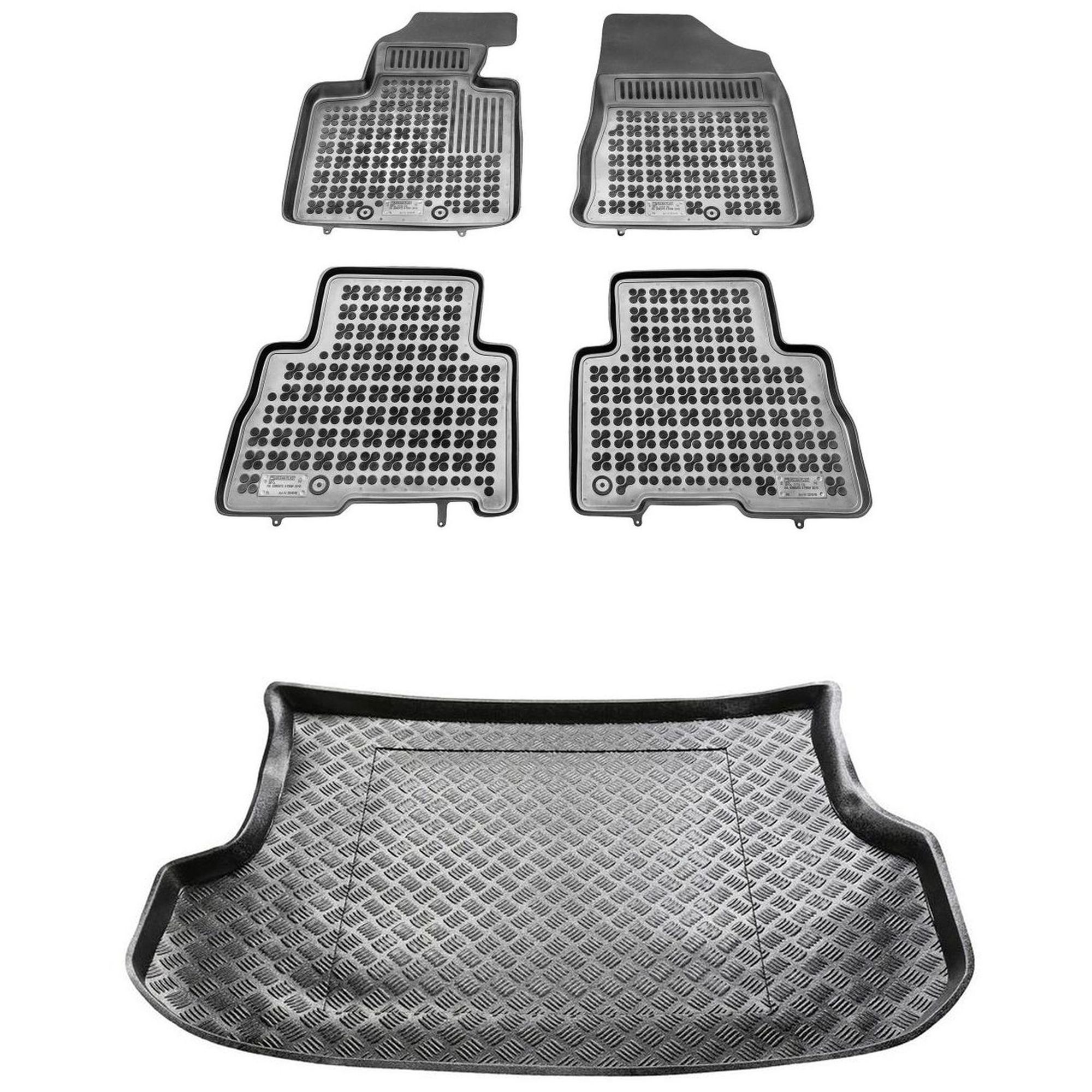 Sada koberčekov a rohoží pre Kia Sorento II 2012-2015 po facelifte pre 5 osôb