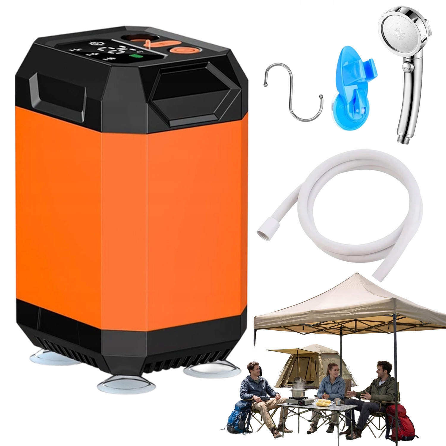 Prysznic Prysznica Na Baterię Kempingowy Turystyczny 5400MAH Filtr