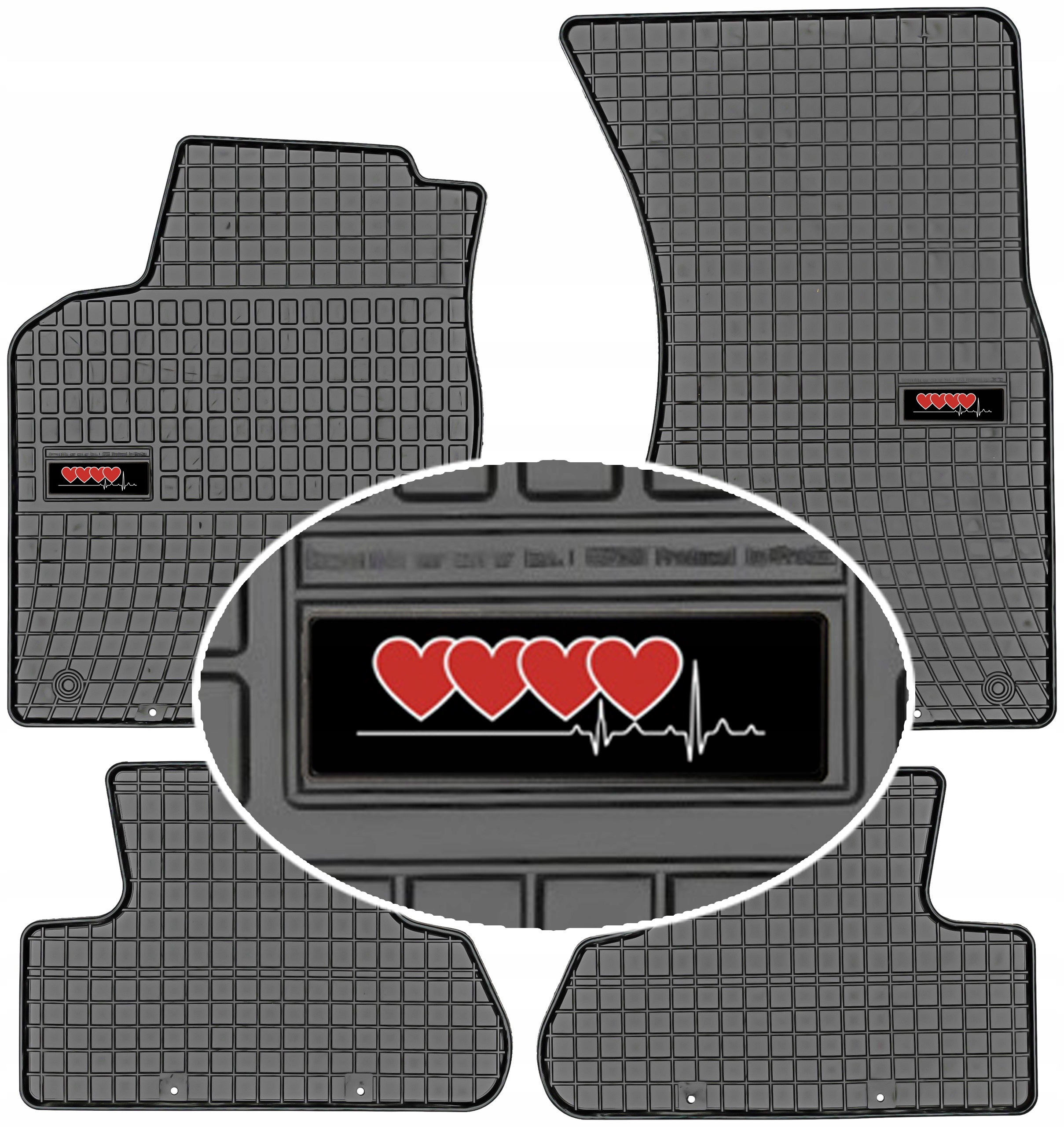 Audi Q5 I 2008-2017 Dywaniki gumowe Frogum Emblemat