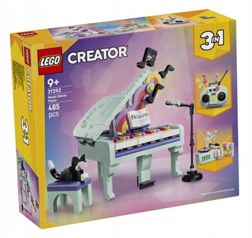 Lego (r) Creator 31392 Dekorativní Klavír S Kočkou