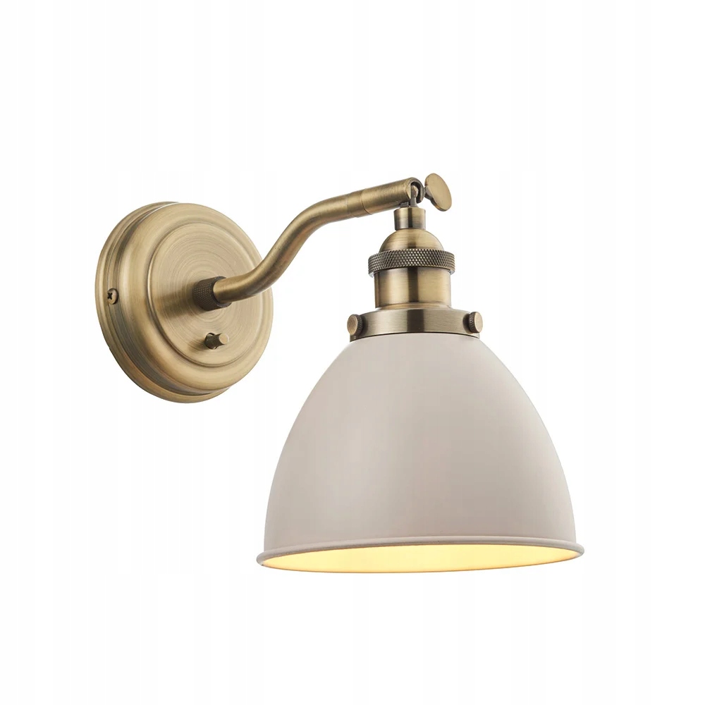 Endon Regálovaná nástenná lampa Retro E14 40W mosadzná