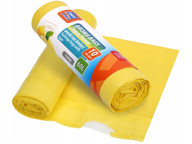 

Ravi Worki Na Śmieci Zapach Cytrynowe 60L 10 Sztuk
