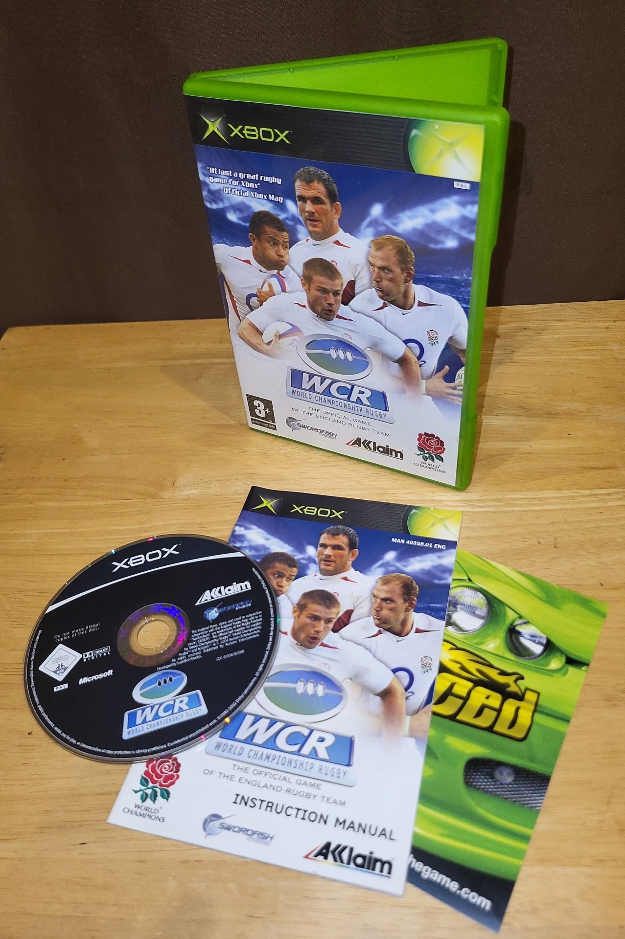 WCR WORLD CHAMPIONSHIP RUGBY - XBOX KOMPLET