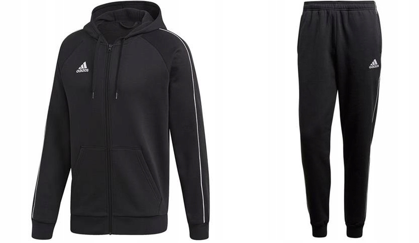 ADIDAS DRES BAWEŁNIANY CORE 20 SPODNIE+BLUZA r.M