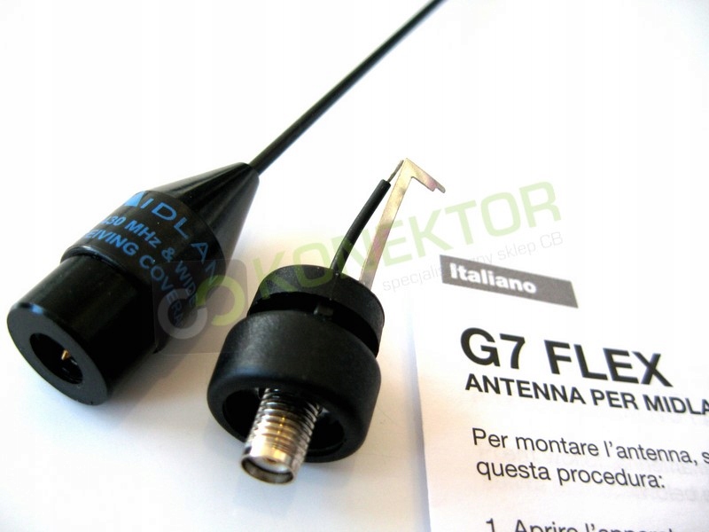 Midland G7 Flex dłuższa antena 35cm do G7 G8 G9 EAN (GTIN) 8011869155178