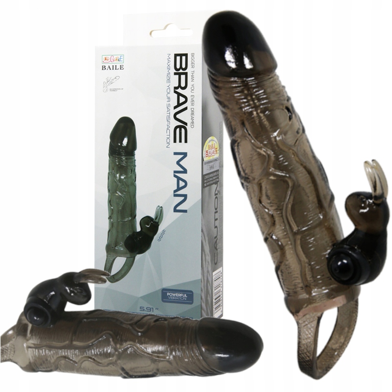 

Nakładka na Penisa wibrująca Większy gruby Długi