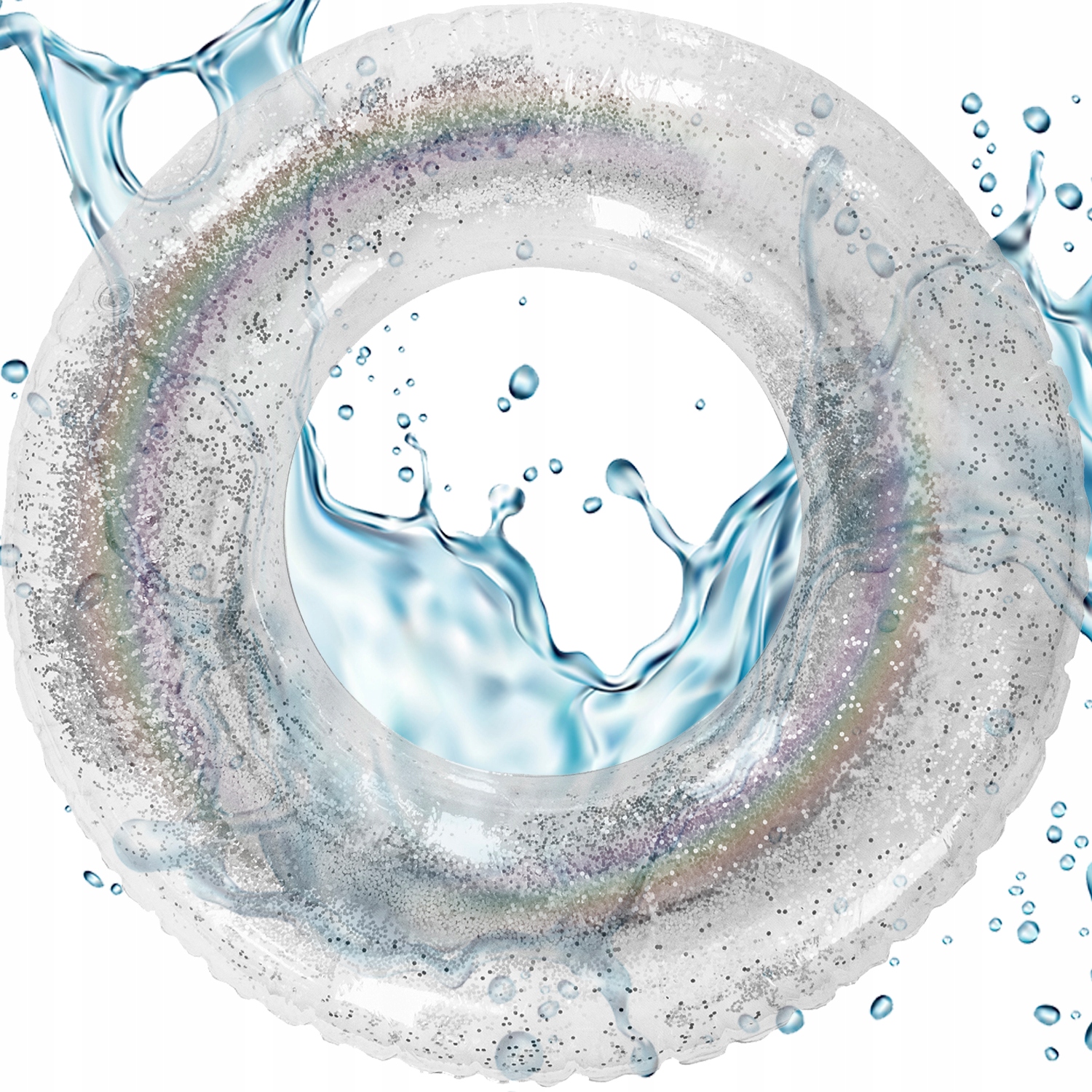 

Koło Dmuchane do Pływania Materac z Brokatem Duże