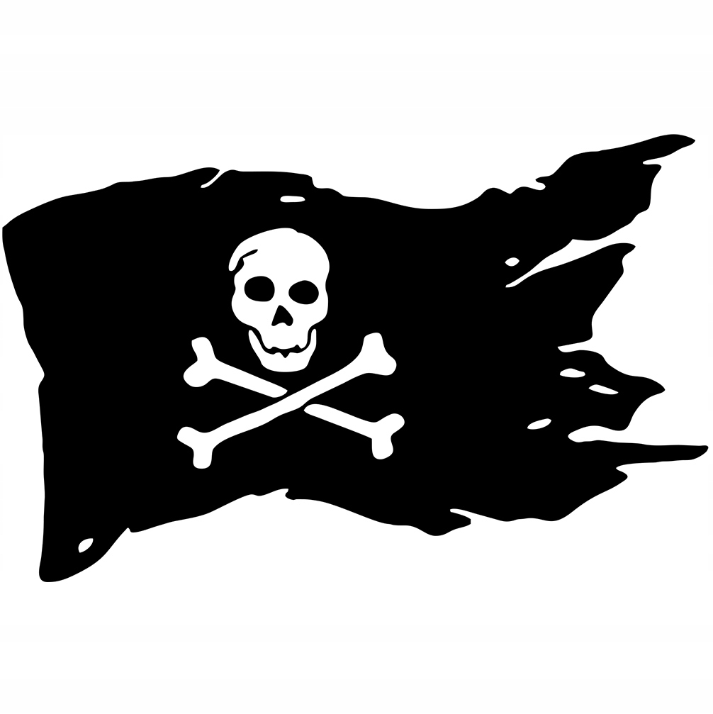 

Naklejka na samochód Pirat Flaga piracka 10x15