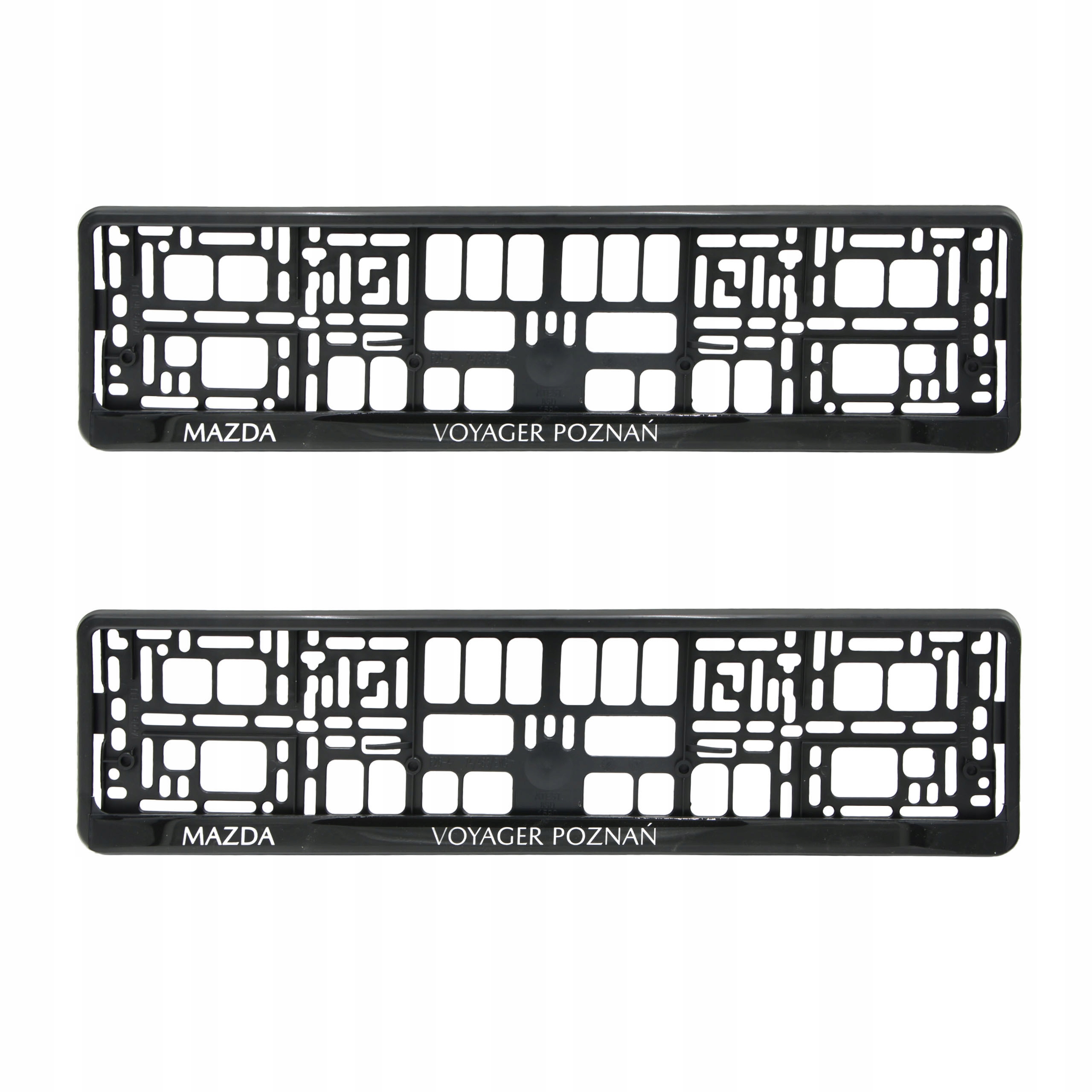 Ramki Tablic Rejestracyjnych Mazda Aso Dealer Voyager Komplet 2 Sztuki