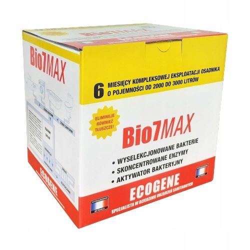 

Bio 7 Max 1 kg Bakterie Szamba tłuszcze tluszcz