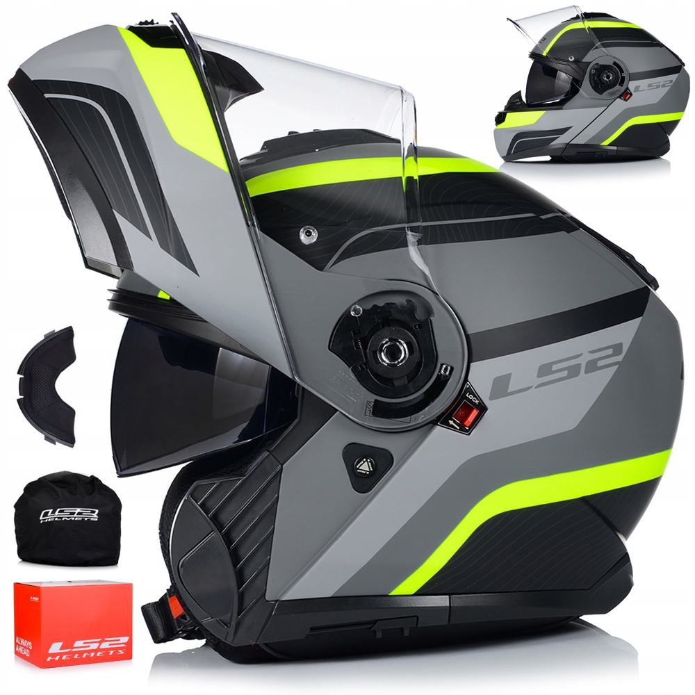 Motocyklová Prilba LS2 FF908 Strobe II Čeľusťový Systém Pinlock Clona