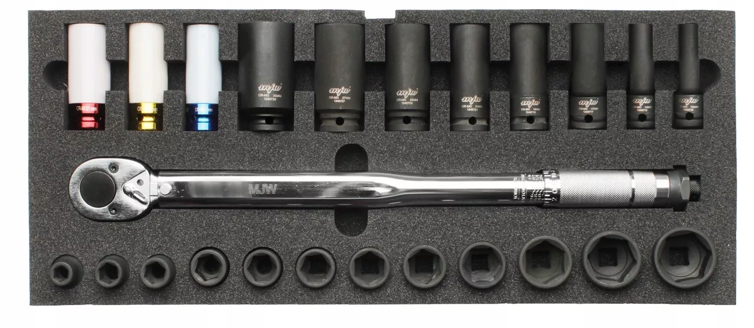 Vložka do boxu – sada rázových nástavců 1/2" 6-hran Mjw