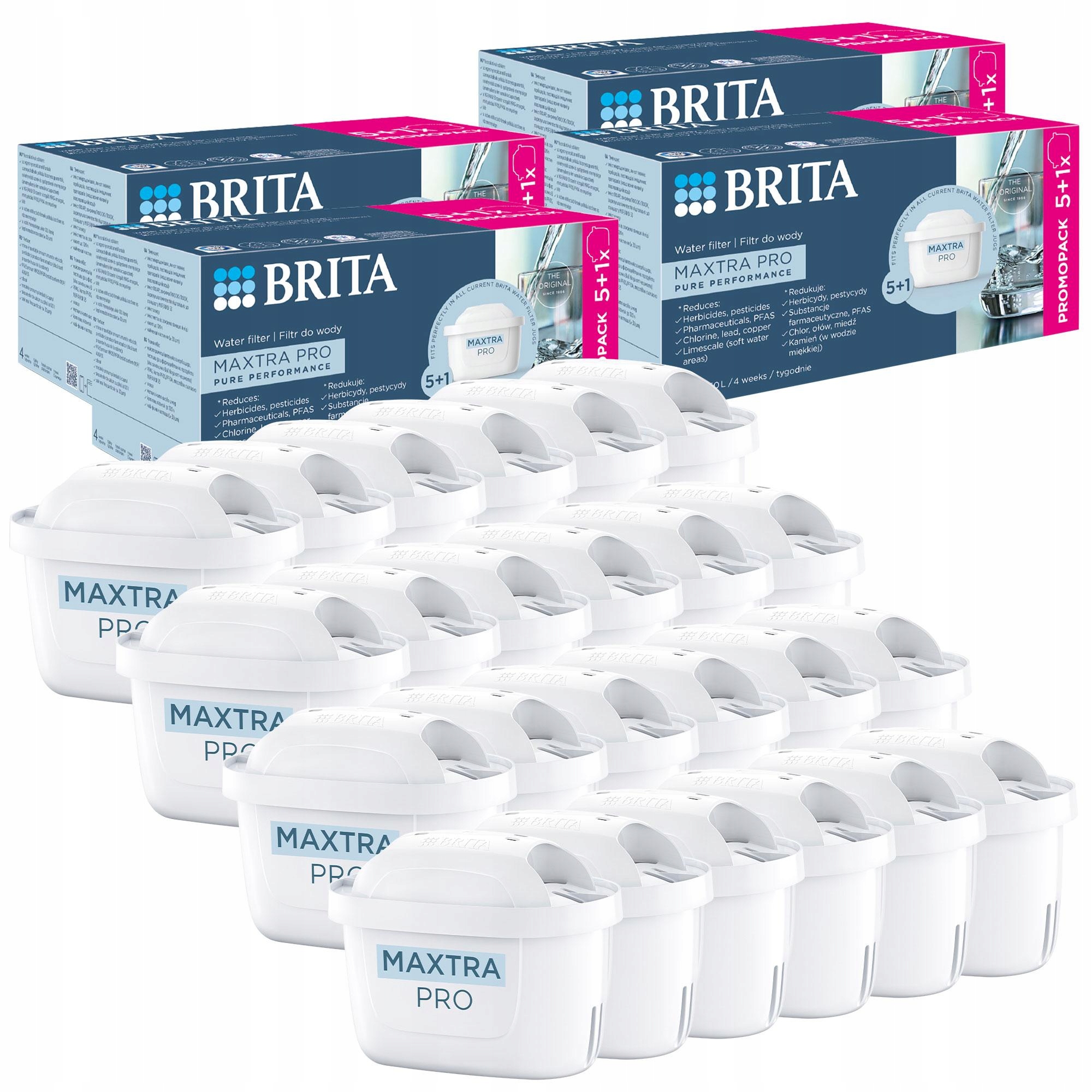 Náplne Brita Maxtra Pro Pure Performance do kanvice Brita Marella 12x