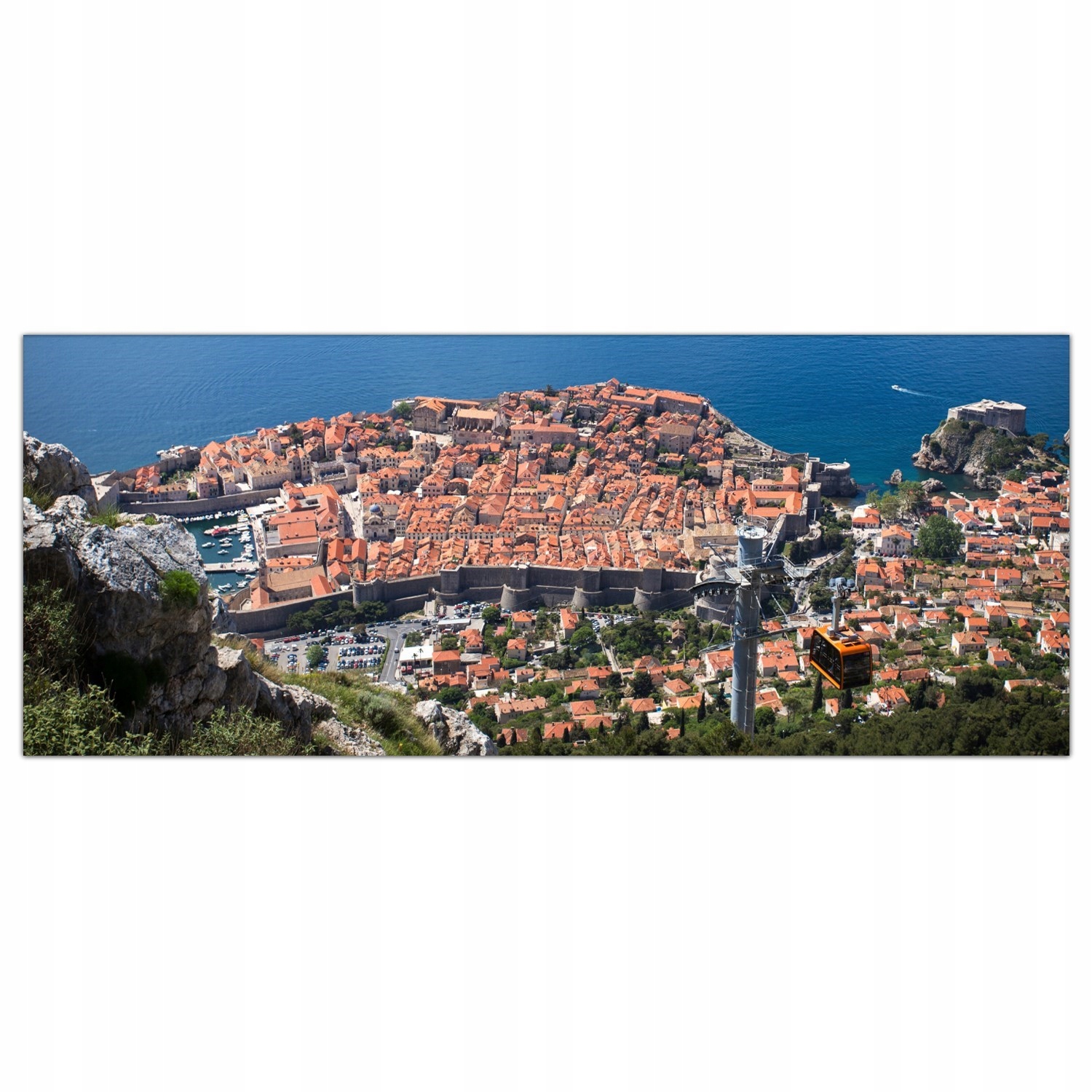 Chorvatsko Dubrovník 125x50 Panely tvrzené sklo