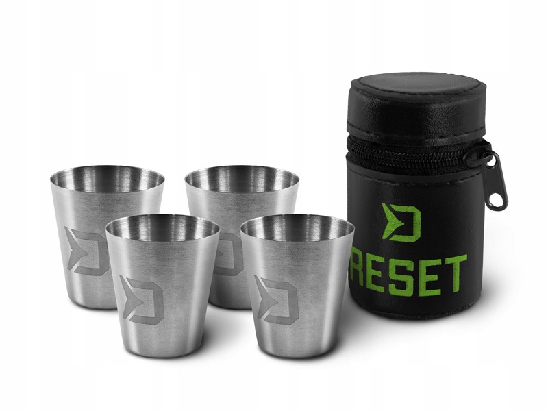 Delphin Zestaw Kieliszków Nierdzewnych 4 x 30 ml