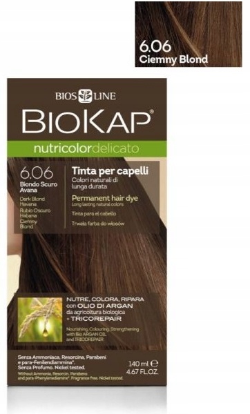 

Biokap Nutricolor Delicato 6.06 ciemny blond 140ml
