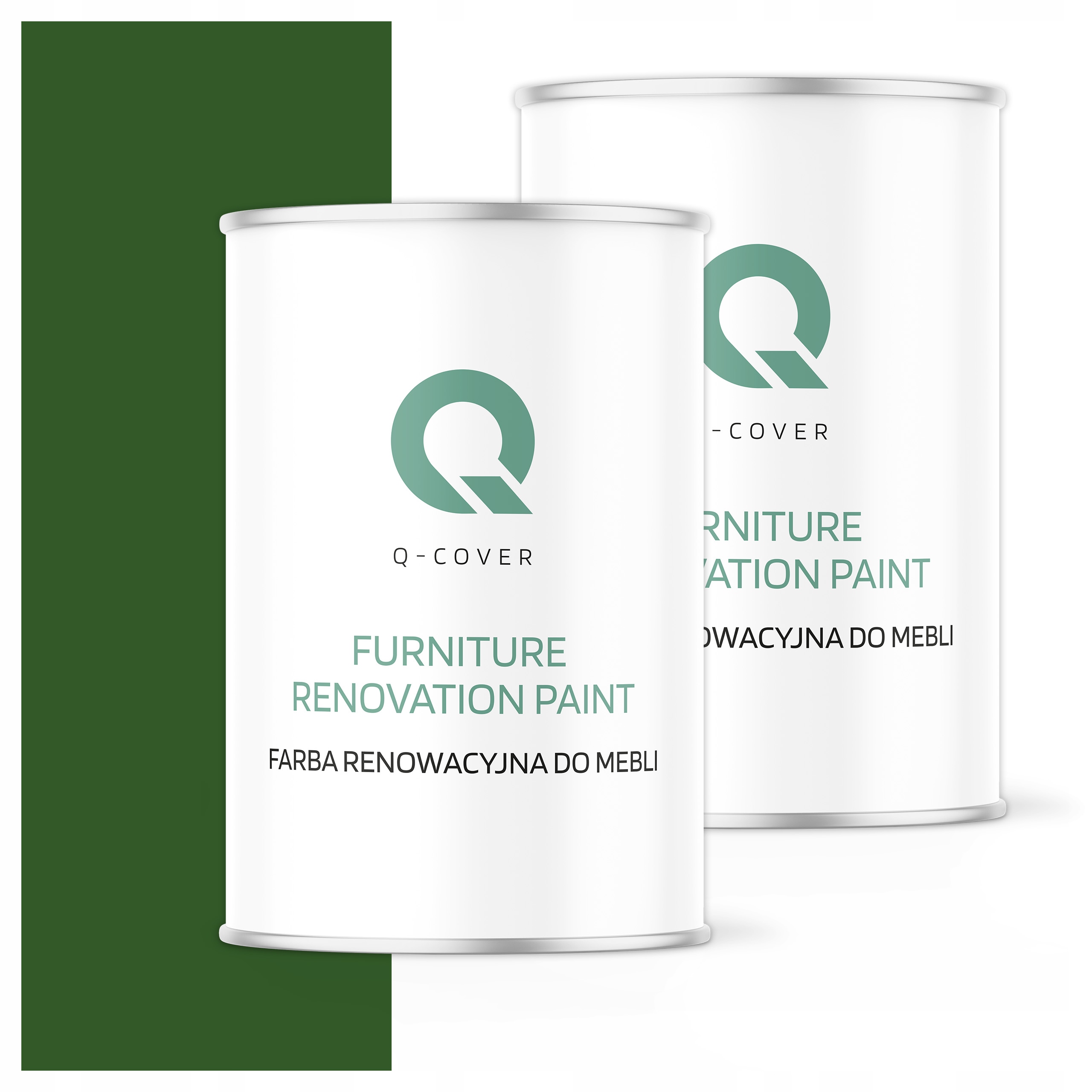 Farba na renováciu nábytku Mdf drevo 1L Ozdobná Zelená listová Polomatná