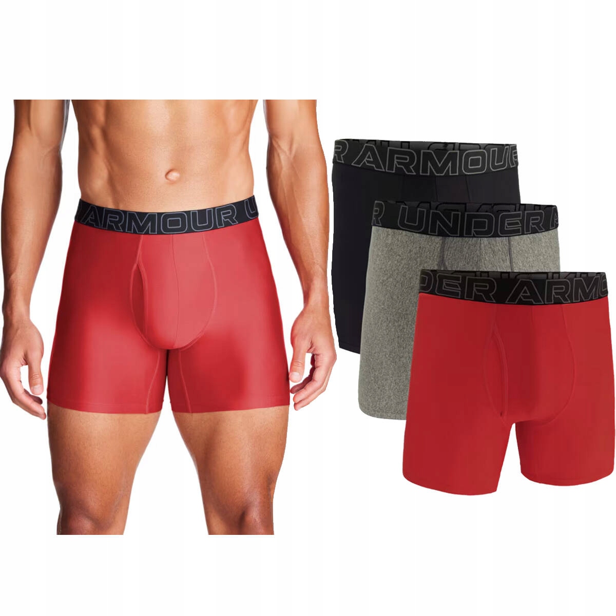 Under Armour Boxerky M Ua Perf Tech 6in-RED červená